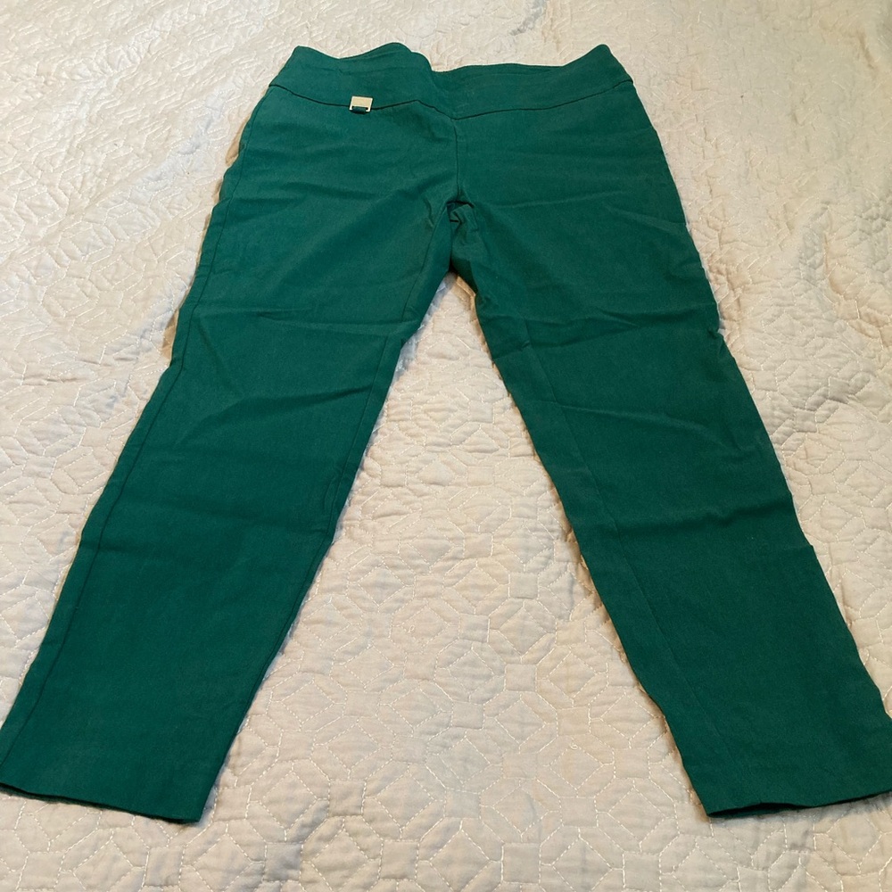 Alfani Green Straight Leg Pants
